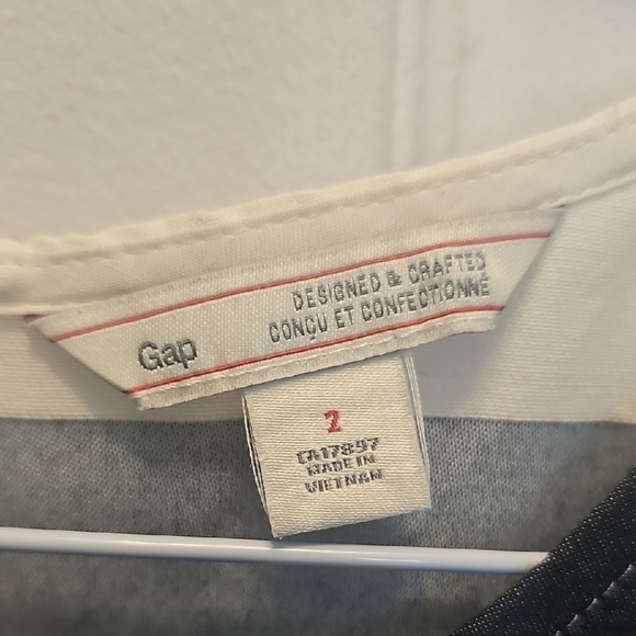 GAP Navy and Cream Striped Kids Dress - Picture 2 of 5